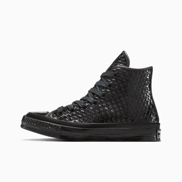 CONVERSE Chuck 70 Woven Leather A14450C 2025 RARE Black Men's High Top Size 10 - Picture 16 of 16